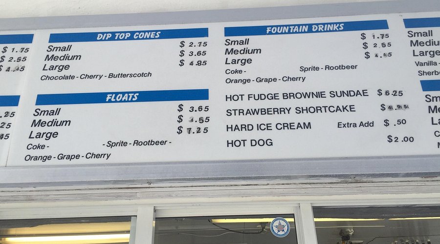 Bo’s Ice Cream menu 4